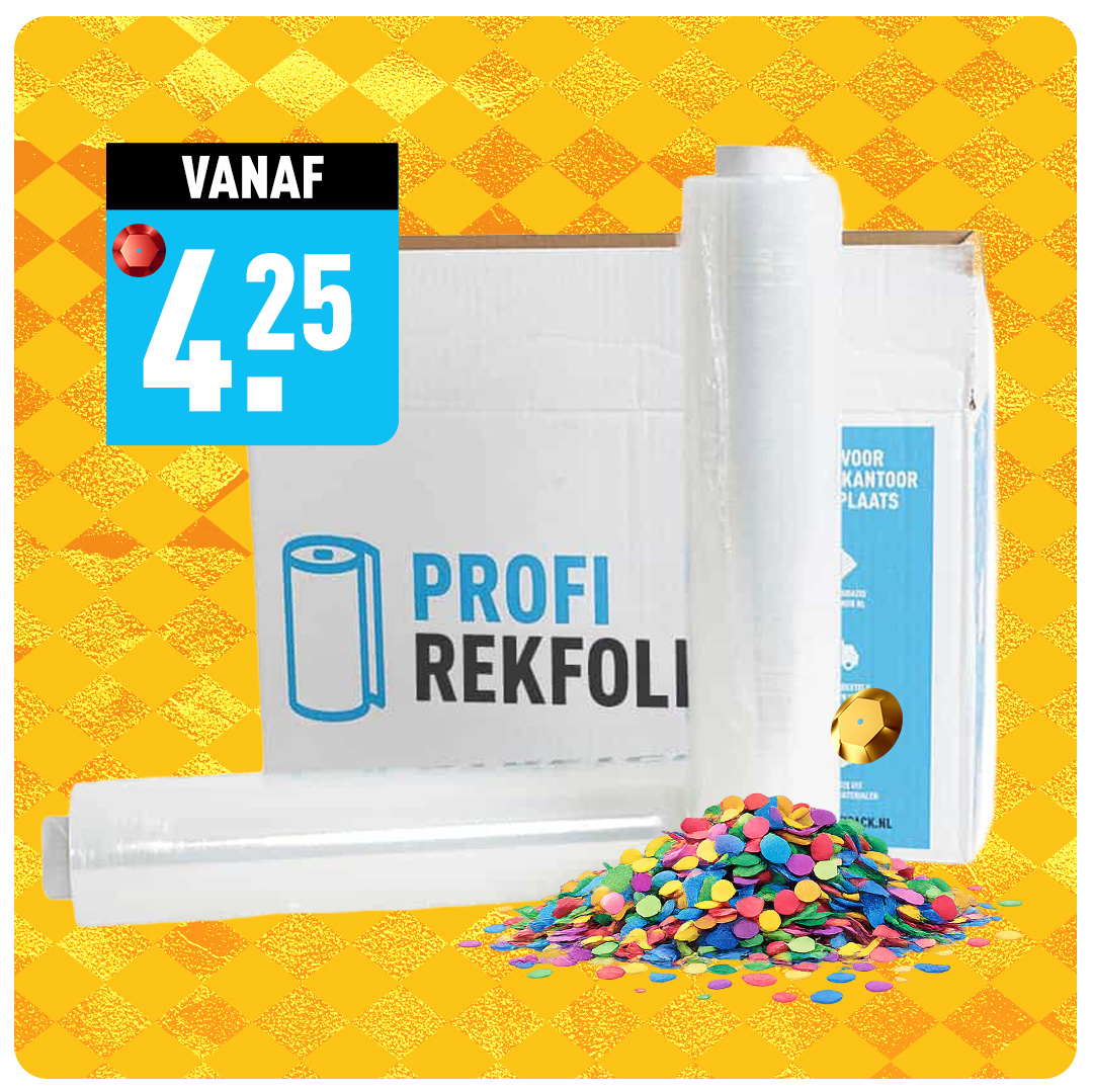 Handwikkelfolie transparant 50 cm x 300 m x 17 my